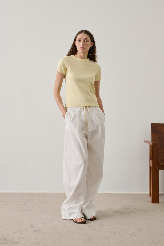 Tee-Shirt Aristide - Jaune Pâle - Coton - Femme