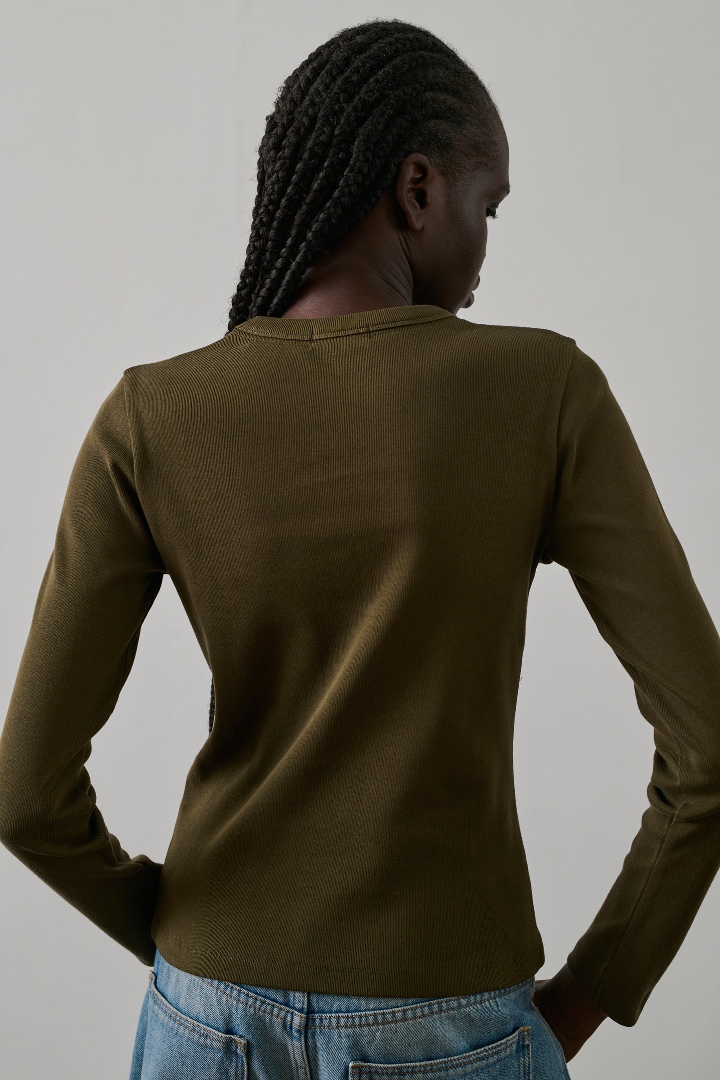 Tee-Shirt Flavie - Kaki Foncé - Coton - Femme