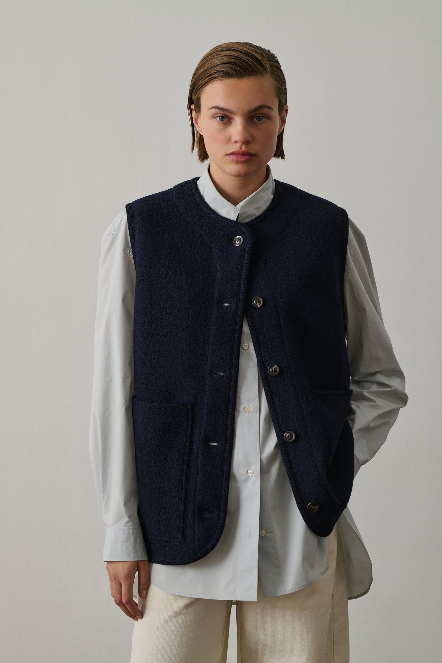 Veste Chicago - Navy - Laine - Femme